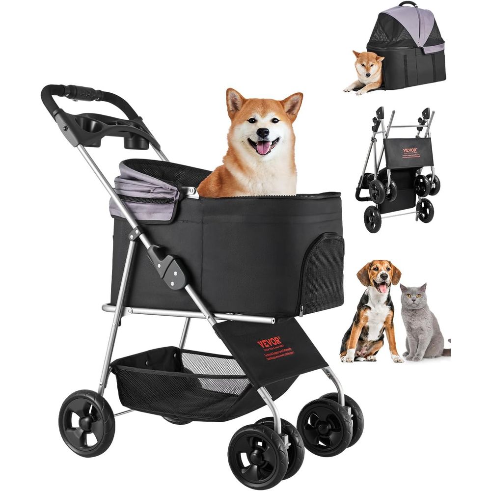 Pet Stroller Carrier - Pet Stroller, 35 lbs Weight Capacity,