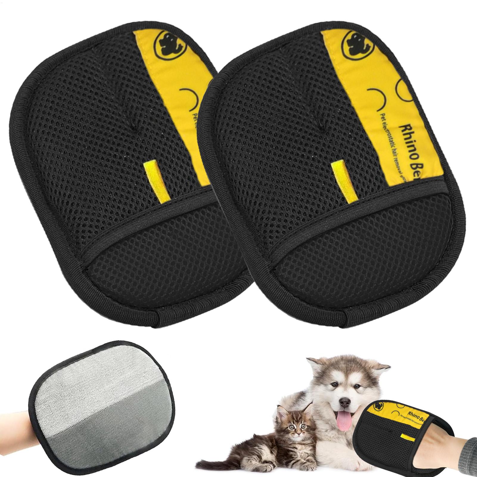 2pcs Cat Grooming Gloves Elect - огляд і ціна Pet Hair Remover Brush