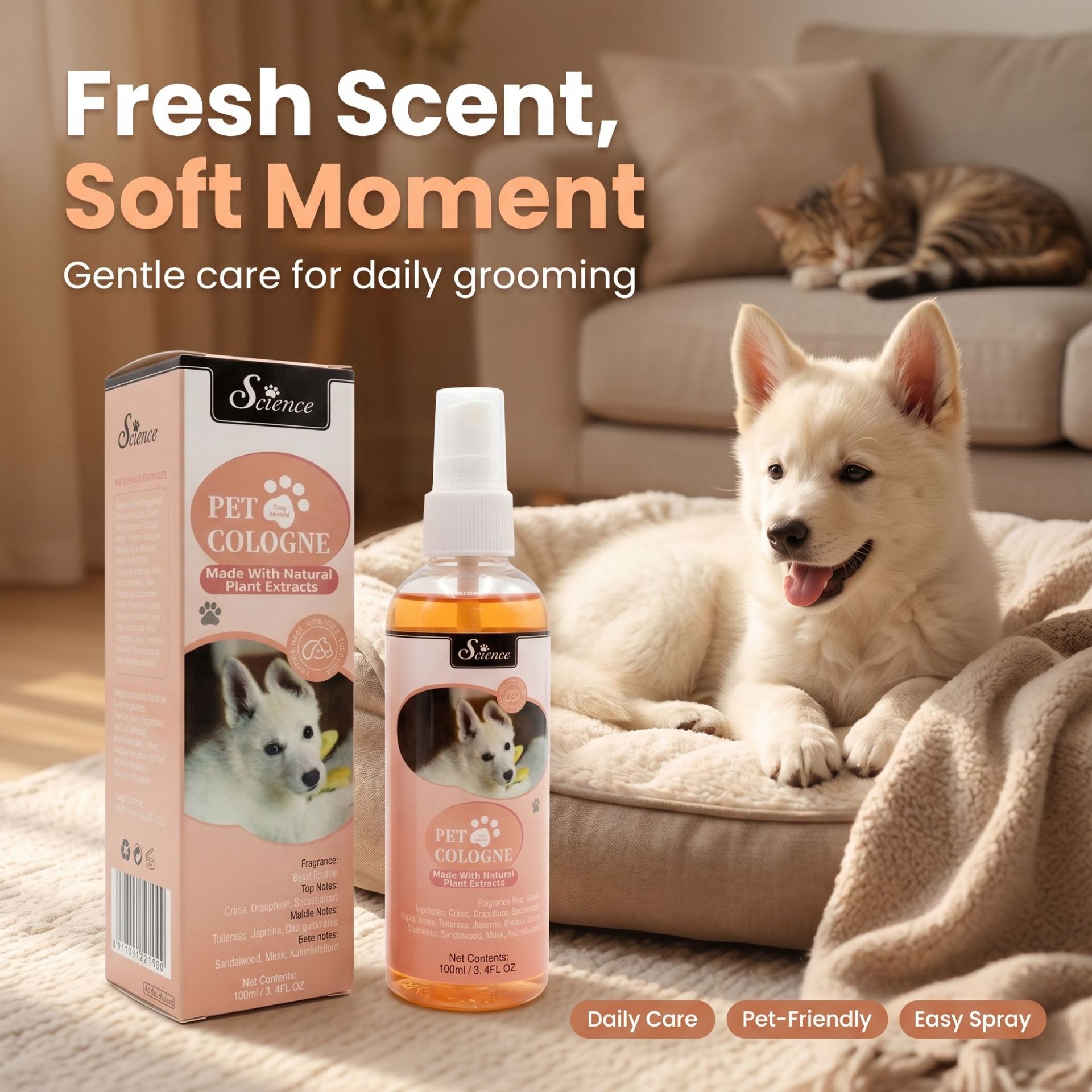 SES100mlPet Cologne Spray for  - огляд і ціна Pet Cologne Spray