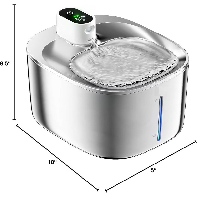 Stainless Steel Pet Water Bowl - огляд і ціна Pet Water Fountain