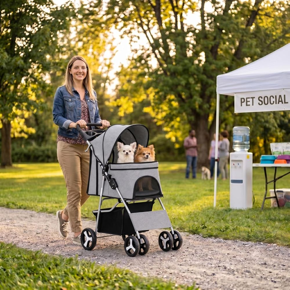 Pet Stroller, Cat/Dog Stroller - огляд і ціна Pet Stroller Carrier