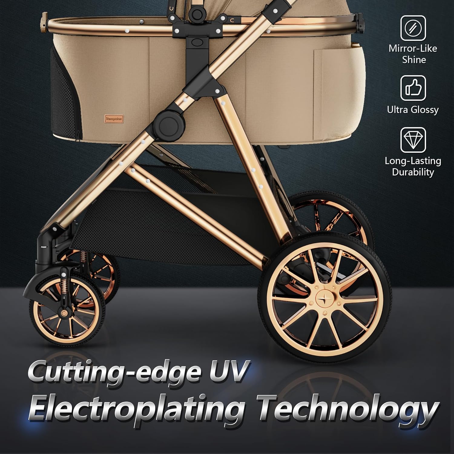 Luxury 3-in-1 Pet Stroller Wit - огляд і ціна Pet Stroller Carrier