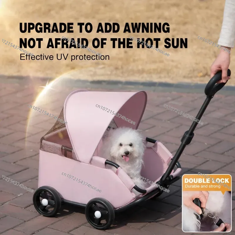 Pet Stroller with Sun Cover -  - огляд і ціна Pet Stroller Carrier