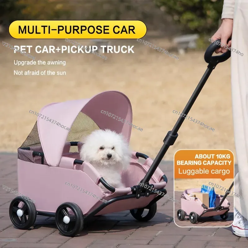 Pet Stroller with Sun Cover -  - огляд і ціна Pet Stroller Carrier