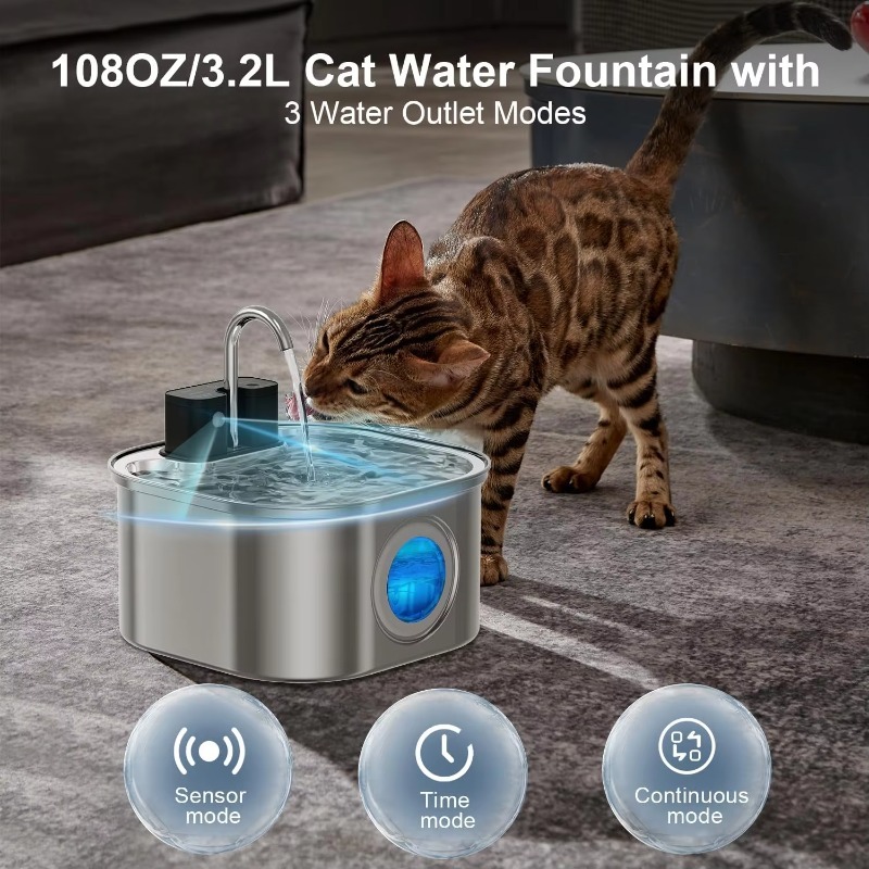 3.2L Wireless Cat Water Founta - огляд і ціна Pet Water Fountain
